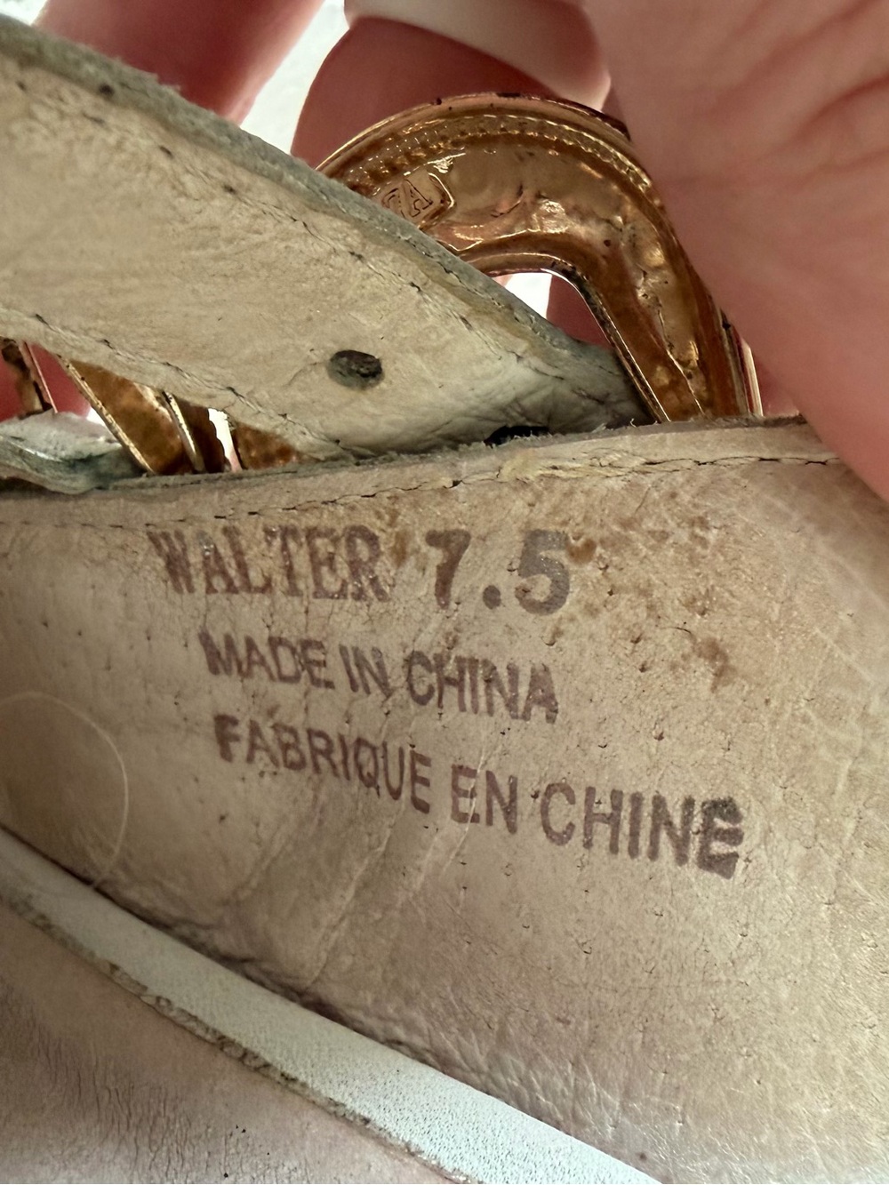 Jeffrey Campbell Walter Slingback Heels with Gold Buckle Detail - 7.5 - Picture 9 of 9